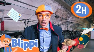Blippi The Mail Carrier | Classic Blippi Adventures | Vehicle Videos for Kids | Moonbug Kids