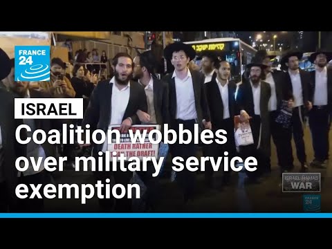 YouTube video thumbnail: Netanyahu Under Mounting Political Pressure After Party Quits Over Military Service Exemption