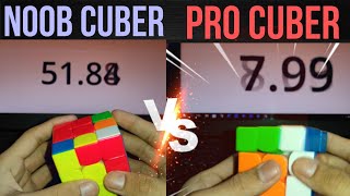 Noob cuber Vs Pro Cuber