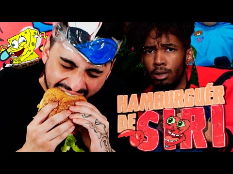 FAZENDO HAMBURGUER DE SÍRI - Cozinhando Bêbado