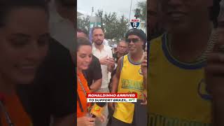 Ronaldinho just came out of retirement…and showed up in Miami to watch Brazil. 😂🇧🇷 #Ronaldinho