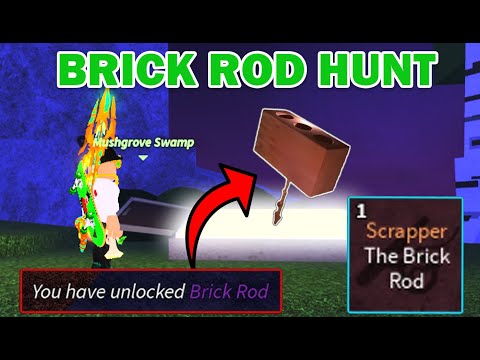 ROBLOX FISCH HOW TO GET BRICK ROD ** ALL SECRETS in Roblox Fisch**