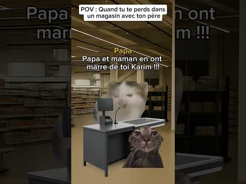 POV : Quand tu te perds dans un magasin avec ton père #humour #drole #pov #sketch #catmemes