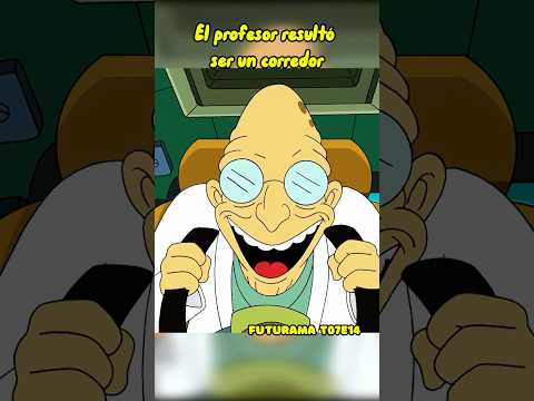 El profesor resultó ser un corredor Futurama T07E14 #shorts #futurama