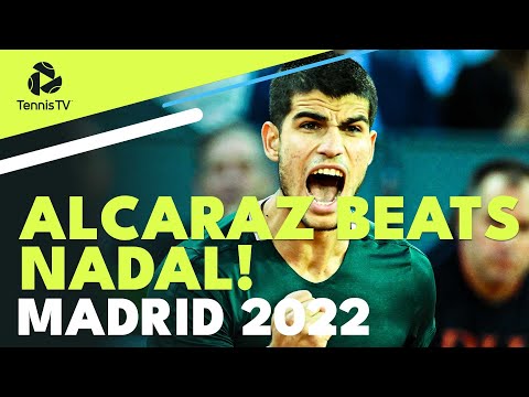 The Moment Carlos Alcaraz Defeated Rafa Nadal In Madrid!