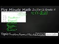 Simplifying Expressions and Order of Operations Challenge