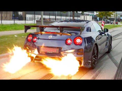 650HP Nissan GTR - INSANE FLAMES AND BANGS!