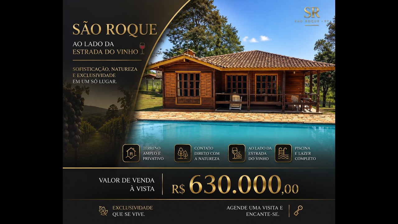 🏡 Chácara em São Roque por Apenas R$ 630 Mil | Ao Lado da Estrada do Vinho 🏡 Chácara em São Roque por Apenas R$ 630 Mil | Ao Lado da Estrada do Vinho