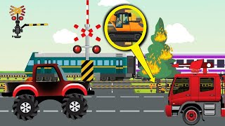 The Wacky Railroad Crossing Sound! 😂🚂 | Funny Walk Begins | Magical Cartoonies