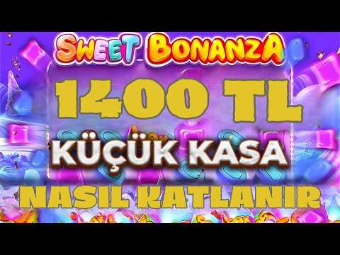 SWEET BONANZA KÜÇÜK KASA 🍭 1400₺ NASIL KATLANIR  SLOT OYUNLARI KÜÇÜK KASA 🍭 #sweet #slotoyunları