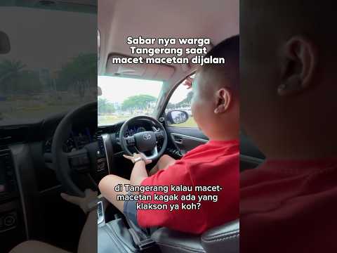 Sabar sabar banget pengendara jalanan Tangerang‼️🥰