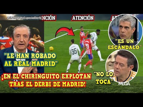 🚨PEDREROL EXPLOTA en EL CHIRINGUITO y HABLAN de ROBO al REAL MADRID en el DERBI vs ATLETI de LALIGA