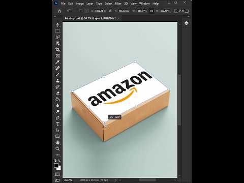 Create a Realistic Mockup in Photoshop #photoshop #short