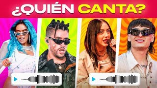 nuevo reto ( adivina que artista canta 👨‍🎤🎙🔊 ) ( karol g ) ( camilo ) ( peso pluma ) ( bad bunyy )