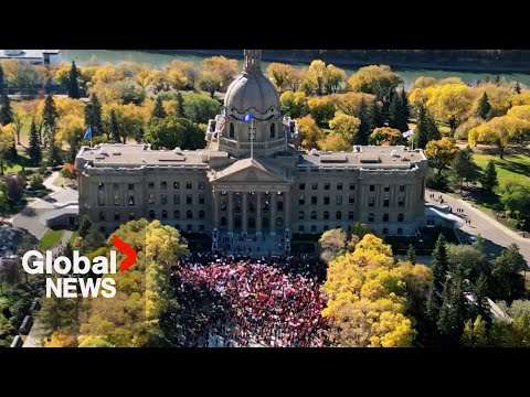 YouTube video thumbnail: Alberta Schools Reopen as Unions Plan Potential General Strike