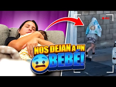 NOS DEJAN UN BEBÉ EN LA PUERTA DE LA CASA 😰// LO ADOPTAMOS ?