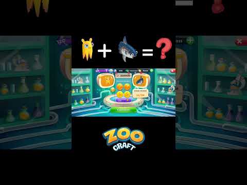 🧪 Mix & Match Animal Fun! 🐙 + 🐟 = ??? #ZooCraft #cuteanimals #GameTips #gameplayvideo #animallover