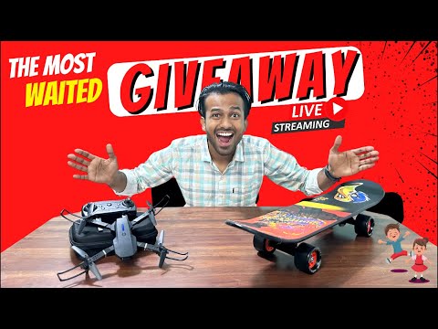 Giveaway Announcement 📢 Drone , Skateboard and many more 🎁