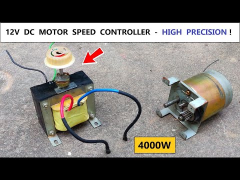 4000W 12V High Current DC Motor Speed Controller DIY - RPM Control
