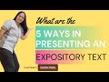Expository Text Methods and Characteristics