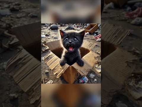 He Was Abandoned For Being A Black Cat. 💔