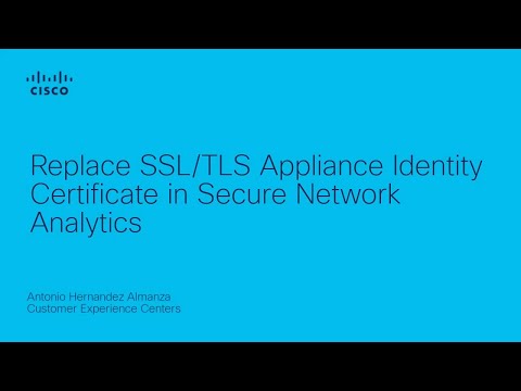 Replace SSL/TLS Appliance Identity Certificate in Secure Network Analytics