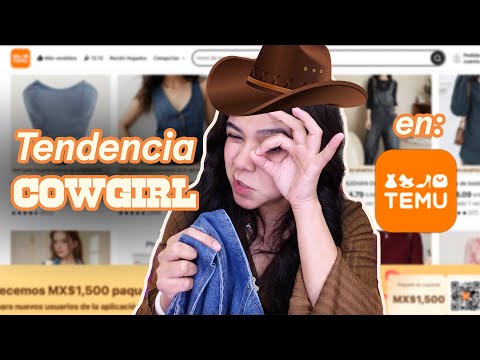 PEDI mezclilla (DENIM)👖 de TEMU y te digo qué tal *Tendencia Cowgirl*  🤠