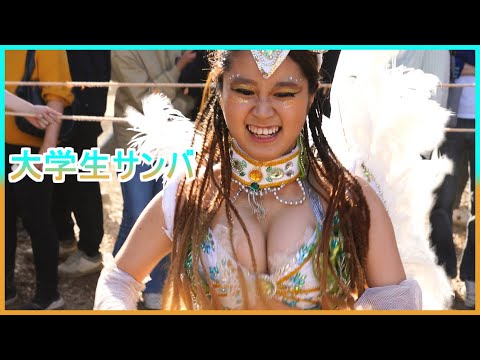 4K サンバ カーニバル 可愛い女子大生 ウニアン 可愛い はむら市民と産業のまつり 2023 Samba Japanese