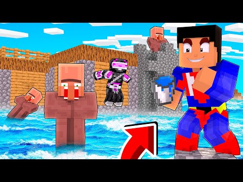 INUNDÉ CON AGUA EL MUNDO ENTERO DE MI AMIGO EN MINECRAFT TROLL 😂