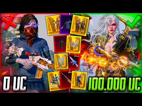 ЧТО КУПИТ ДЕВУШКА на 100.000 UC В PUBG MOBILE | УДАЧНАЯ ПРОКАЧКА АККАУНТА на 100000 UC В ПУБГ МОБАЙЛ