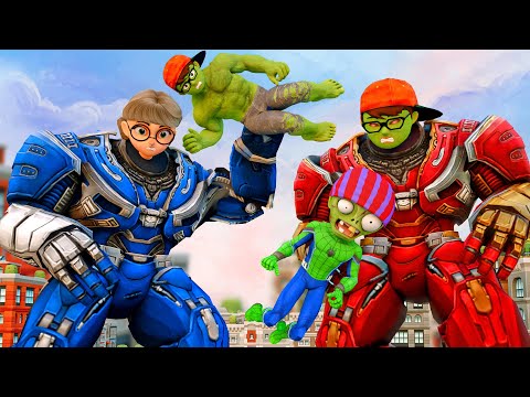 Nick Hulk And The Battle With The Giants - Scary Teacher 3D Transforming Machine