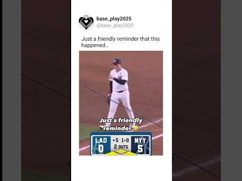 Just a friendly reminder that this happened…On a loop the next 3 days lol ••• #baseball@mlb #usa#fyp