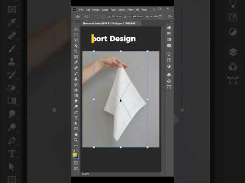 How to Create a Towel Mockup in Photoshop #shorts