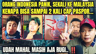 SULIT DIPERCAYA‼️SEKALI KE MALAYSIA CAP PASPORNYA KOK JADI 2....⁉️