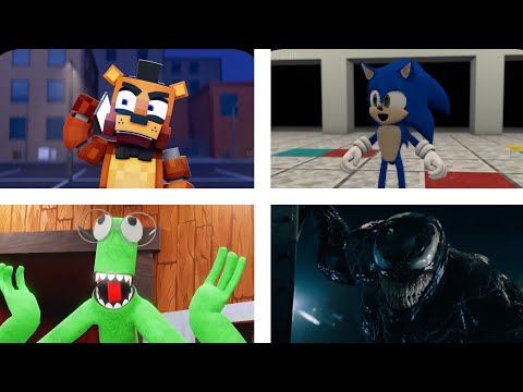 Five Nights at Freddy 🆚 Sonic Exe 🆚 Rainbow Friends 🆚 Venom Coffin Dance Cover V Gamer