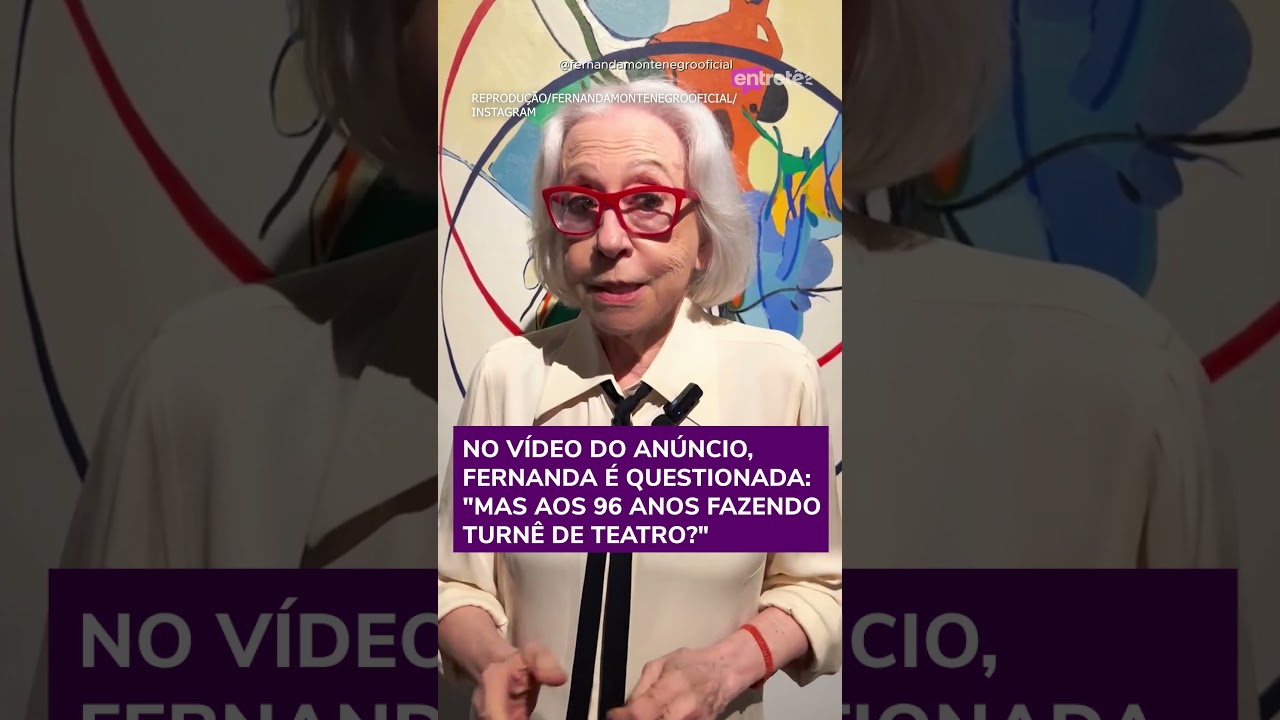 Fernanda Montenegro anuncia turnê de teatro pelo Brasil aos 96 anos shorts