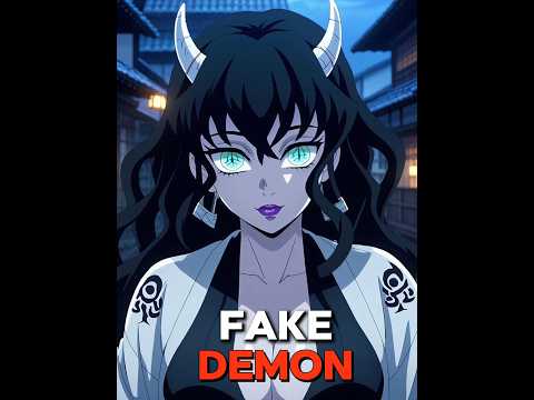 she is a Fake Demon 😡 | #demonslayer #anime #shorts