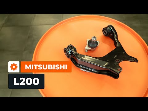 Comment changer un bras de suspension et un joint à rotule avant sur une MITSUBISHI L200 [TUTORIEL]