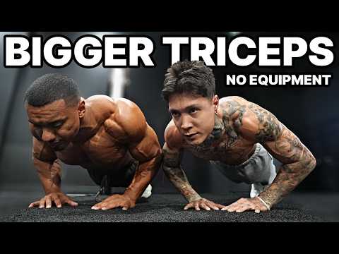 6 Min Tricep Workout Ft. Larry Wheels (No Weights)