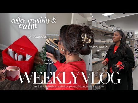 VLOG ❥ peacefully productive: how I do it ALL, slow & intentional, time w/ family + mocktail recipe