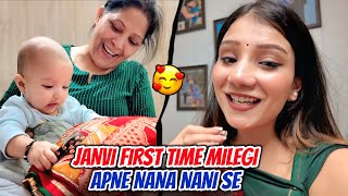 Janvi First Time Milegi Apne Nana Nani Se 😍