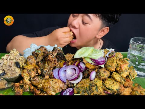 Manipuri Style Chicken Curry With Eromba🔥, Bora and Salad 🥗 || MANIPURI MUKBANG ||