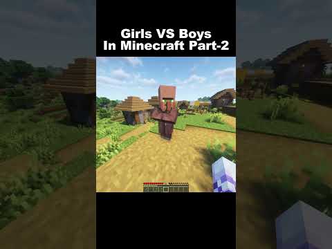 Girls VS Boys in Minecraft Part-2 #indiangamer #hindigameplay #minecraftfunny #funny