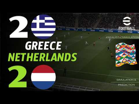 🔴 LIVE : Greece vs Netherlands | UEFA Nations League | Live eFootball VideoGame Simulation