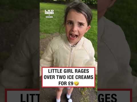 Little girl is raging over 2 ice creams for ยฃ9 ๐คฃ (๐ฅ: IG/ marniemylah)
