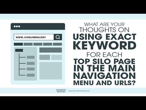 What Are Your Thoughts On Using Exact Keyword For Each Top Silo Page In The Main Navigation Menu And