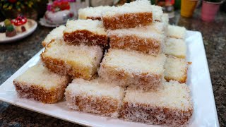 Old Bakery Coconut Cake Recipe | Low Cost Tea Time Cake Recipe By Tasty Food With Maria