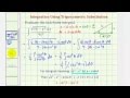 Trigonometric Substitution in Integration