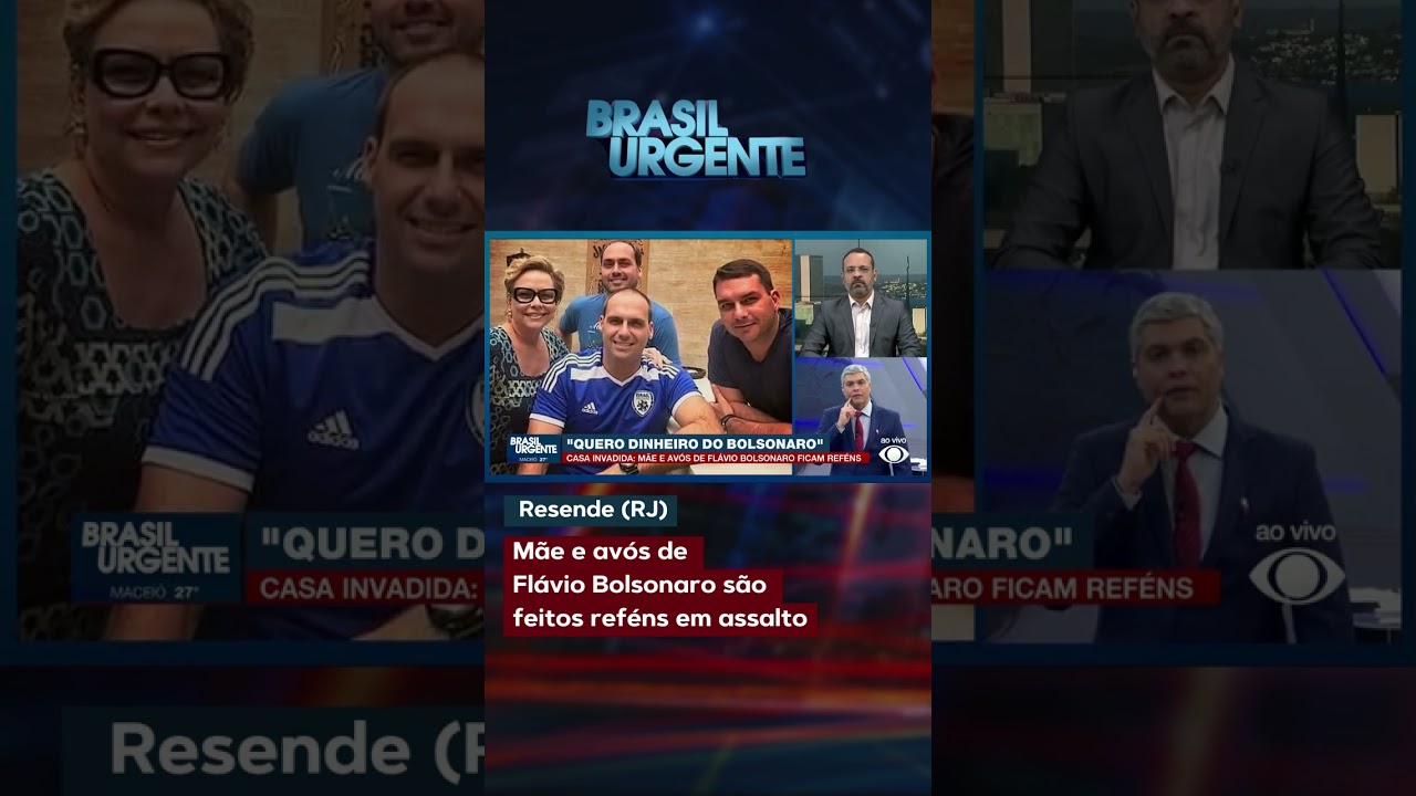 Mãe e avós de Flávio Bolsonaro são feitos reféns em assalto em Resende (RJ).