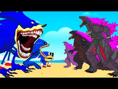 Evolution Of SHIN GODZILLA vs Evolution Of SHIN SONIC : Monsters Ranked From Weakest To Strongest